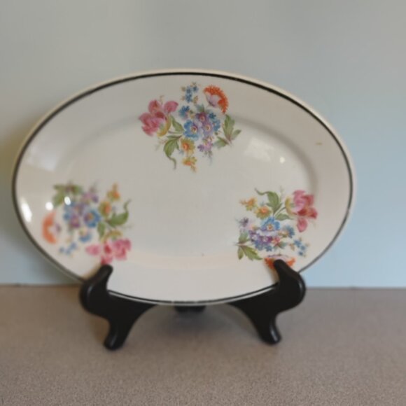 McNicol China Vintage Floral Small Platter 9" - Picture 3 of 4